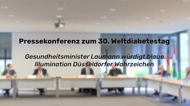 Pressekonferenz zum 30. Weltdiabetestag mit Karl-Josef Laumann
