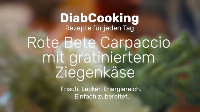 Read more about the article DiabCooking – Rote Bete Carpaccio mit gratiniertem Ziegenkäse